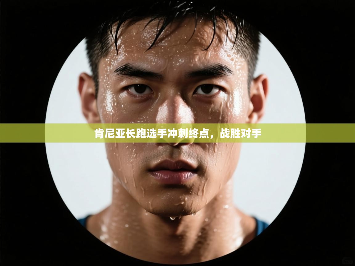 肯尼亚长跑选手冲刺终点，战胜对手